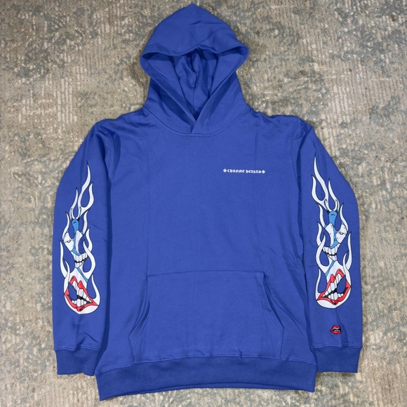 Chrome Hearts Blue Space Hoodie - Picture 1 of 12